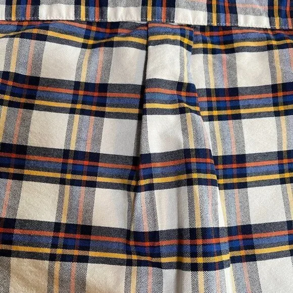 BOY’S Lands End size small 4 button down shirt top plaid EUC! - Picture 3 of 7